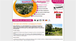 Desktop Screenshot of campingdelafontaine.fr