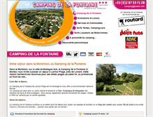 Tablet Screenshot of campingdelafontaine.fr